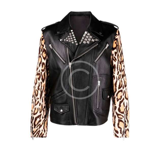 Faux leather jacket